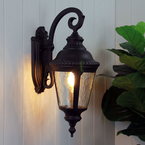 Black iron deals outdoor light fixtures